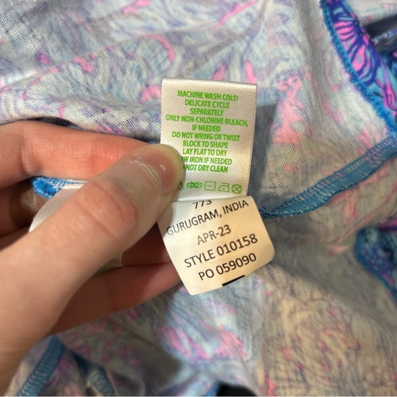 Lilly Pulitzer Blue and Pink Floral Mini Dress - Picture 10 of 10